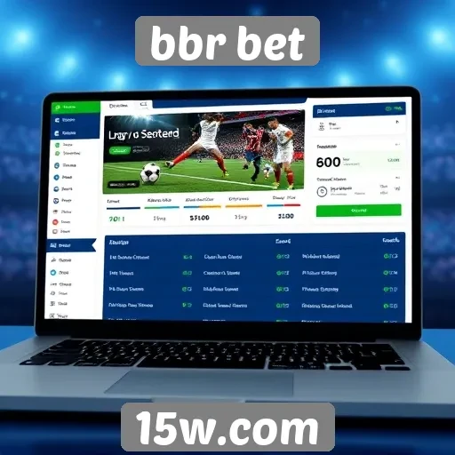 Interface do usuário do bbr bet em destaque